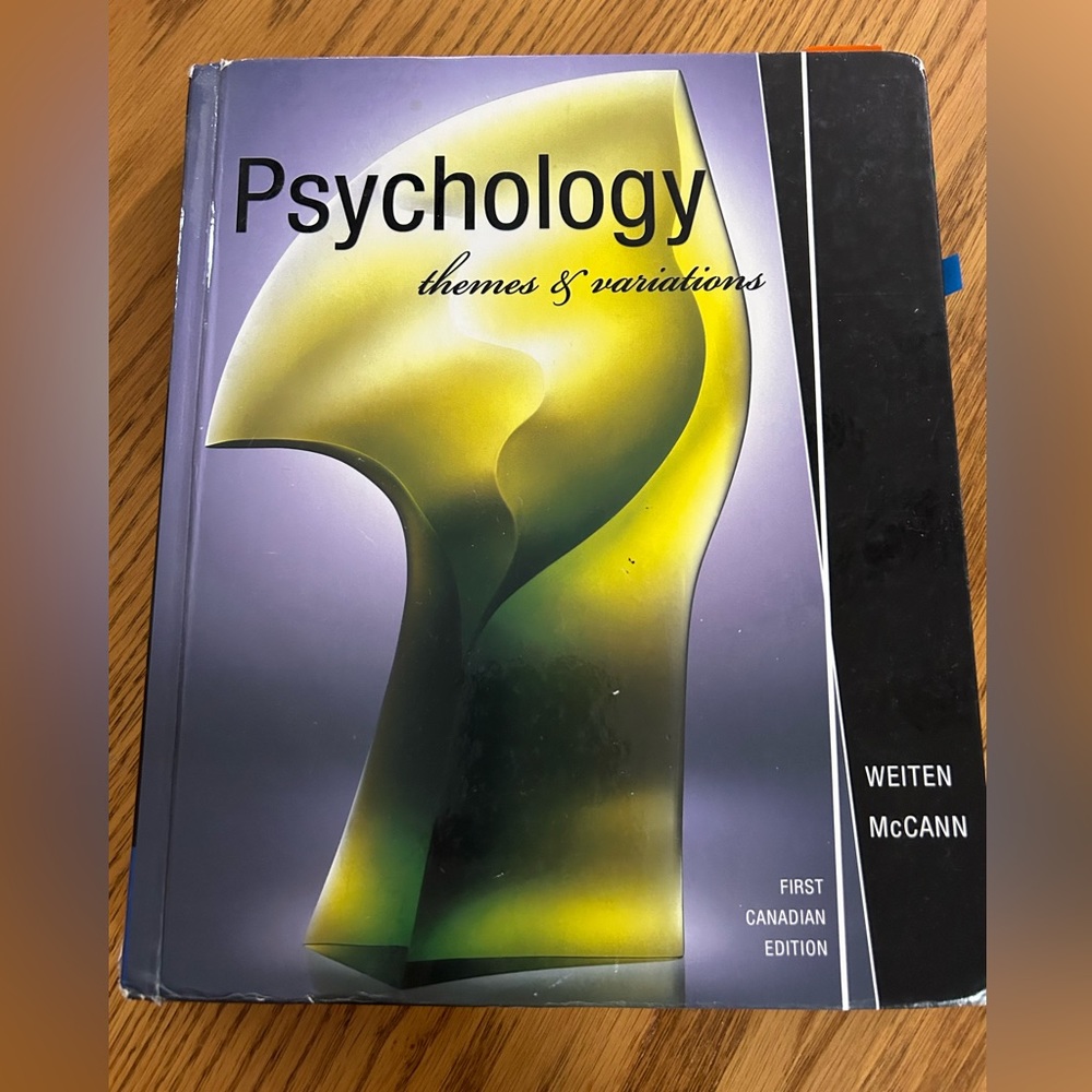 Textbook: Psychology - Themes and Variations